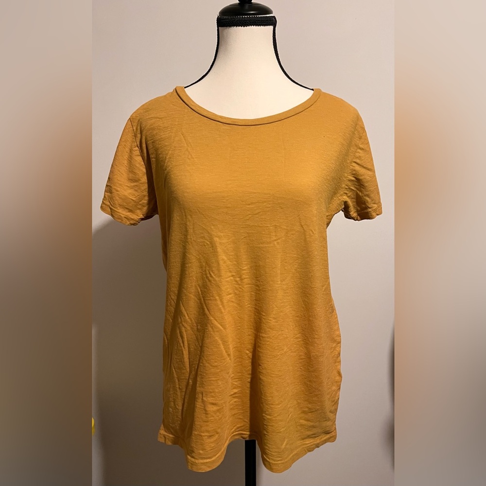 Junglemaven Men's Organic Yellow Short Sleeve Tee